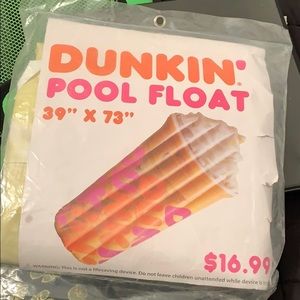 Dunkin donut iced coffee pool float